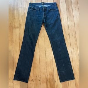 7 For All Mankind | Straight Leg | Dark Wash | Size 27 |